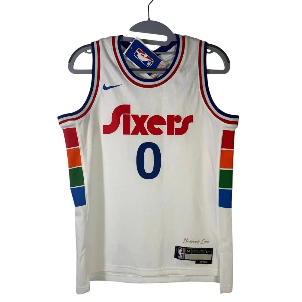 Nike NBA Philadelphia 76ers Tyrese Maxey #0 City Edition Swingman Jersey – youth